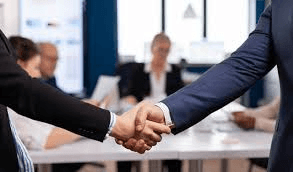Professional handshake